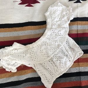 Free People • crop eyelet lace